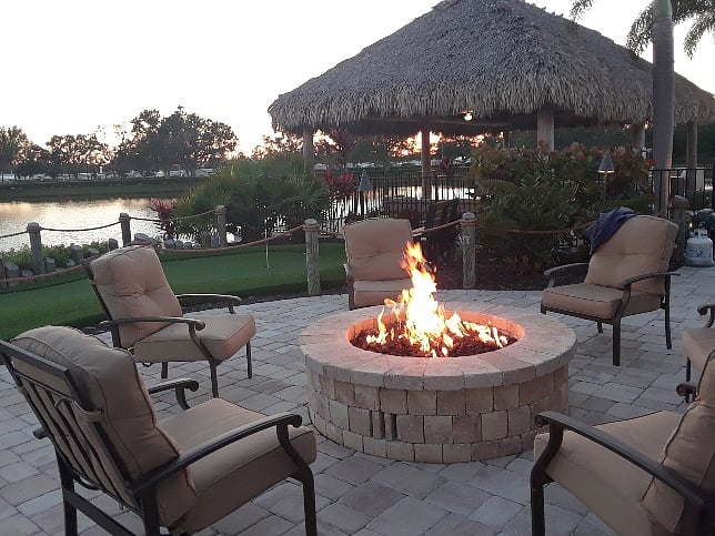 Clubhouse firepit