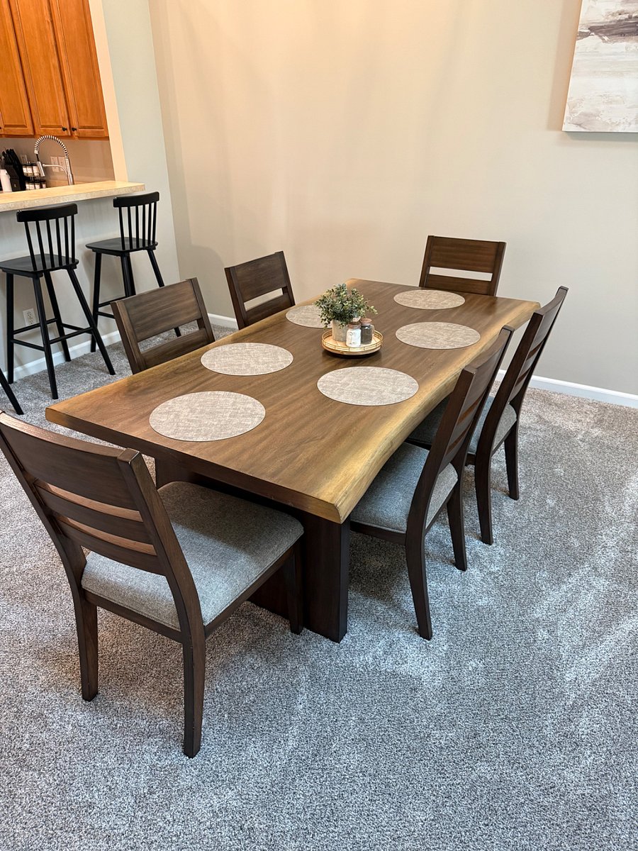 Kitchen table for six people. 