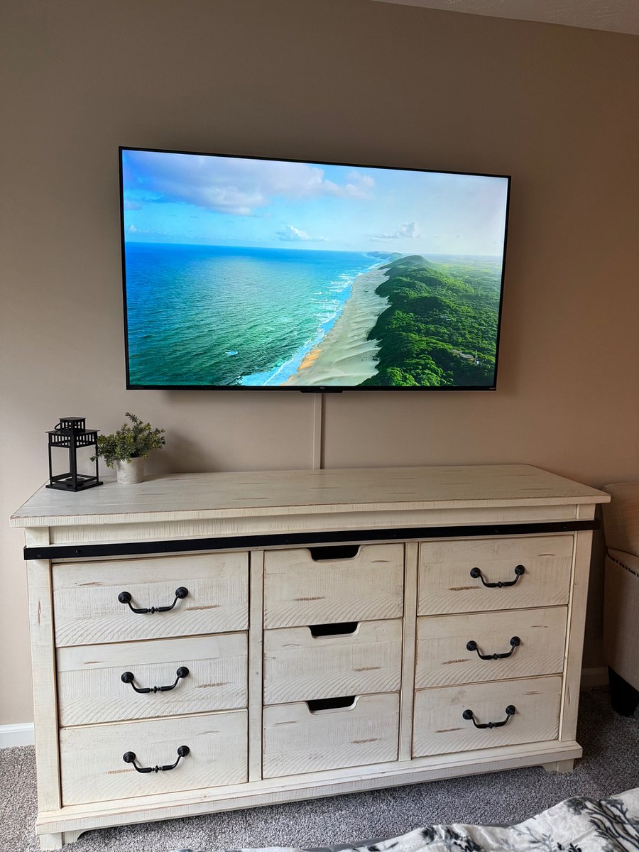55" Roku TV in Queen Bedroom. 