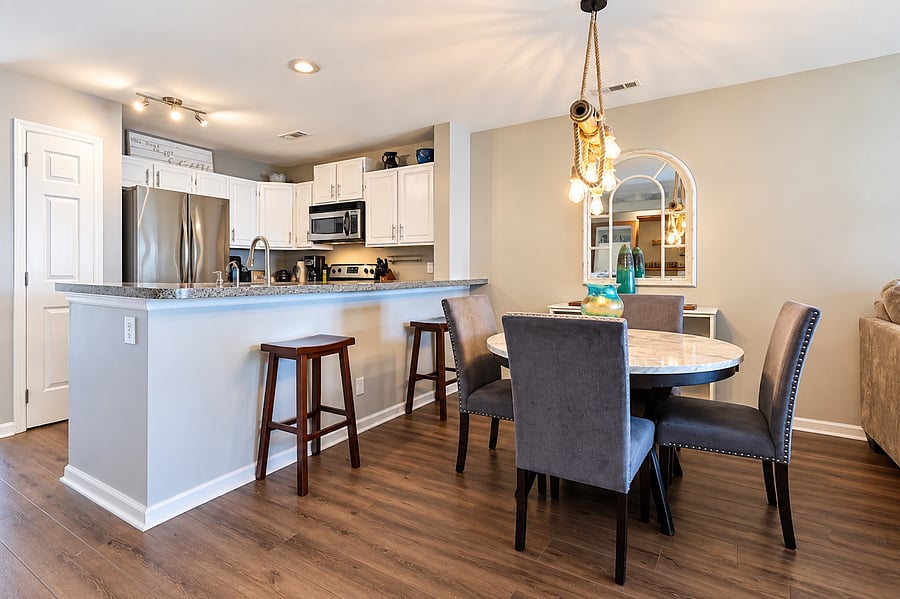 Dining area next to the kitchen