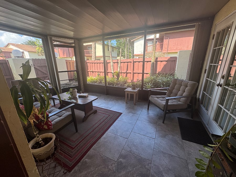 View from the main entrance