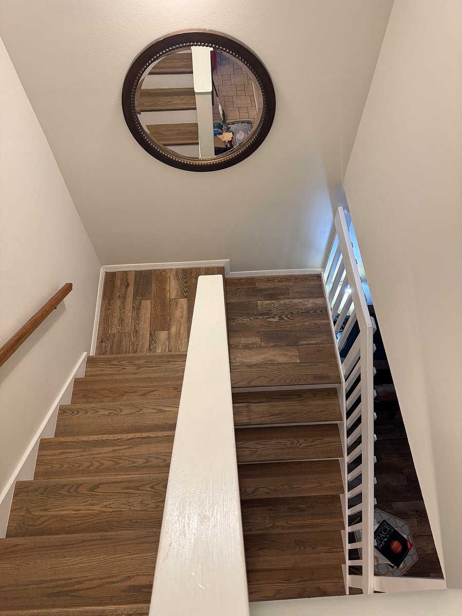 View from the top of the stairs