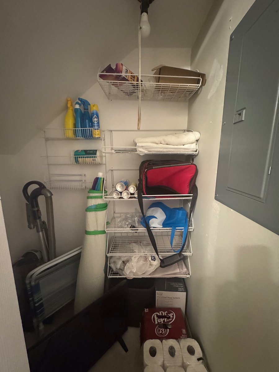 Cleaning supplies to get you started and some beach gear