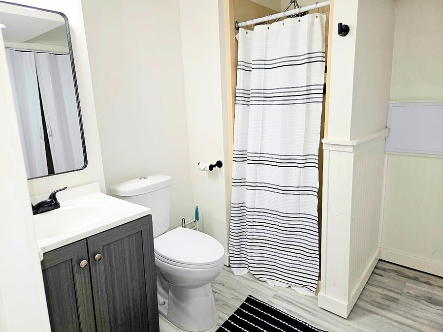 Basement bathroom