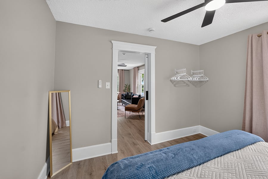 Bedroom 1- wall hangers