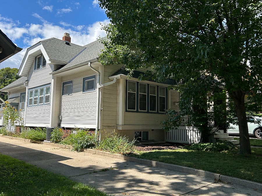Craftsman Bungalow on a quiet, tree lined street. The first floor is available as a 2 BR/ 1BA unit.