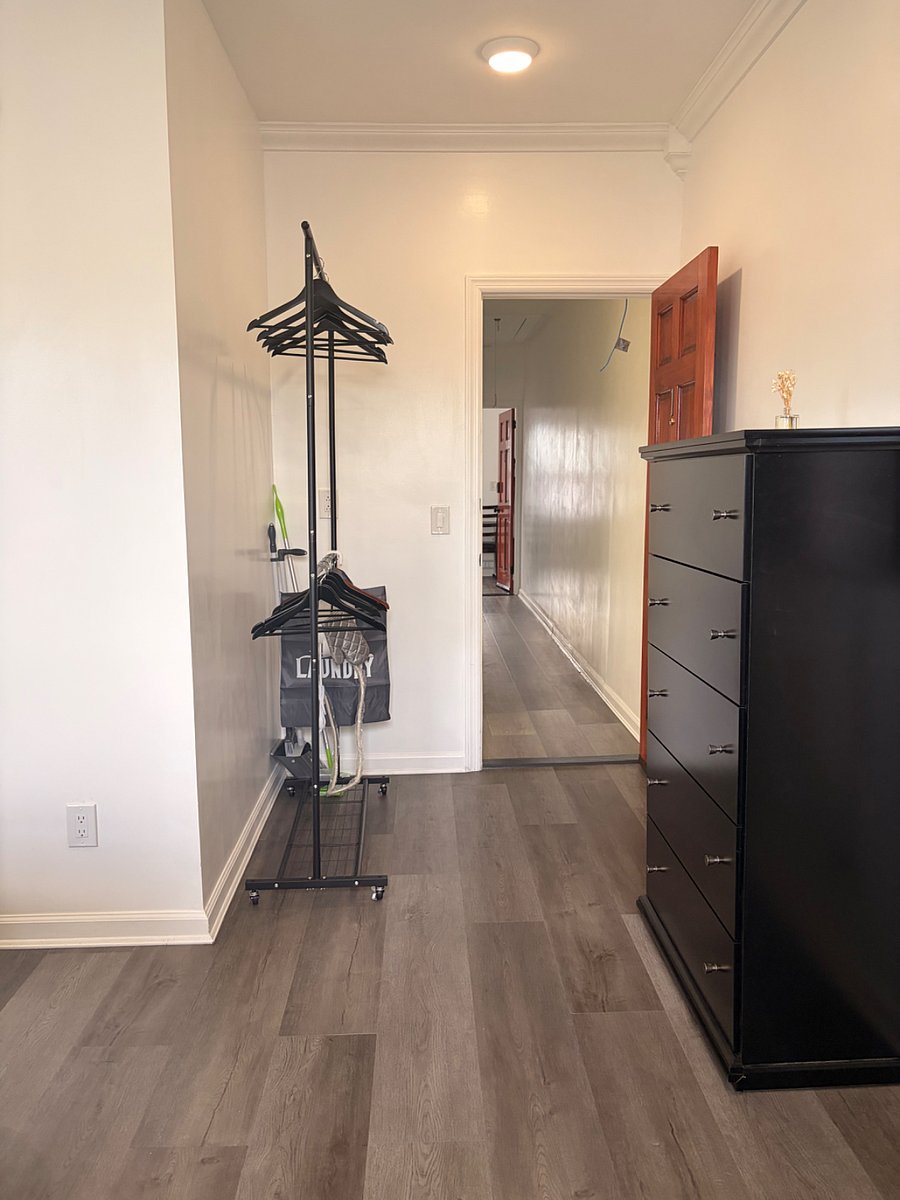 Closet space in bedroom 
