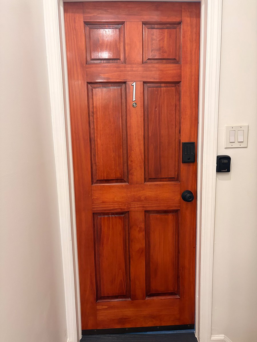 Private doorway to bedroom