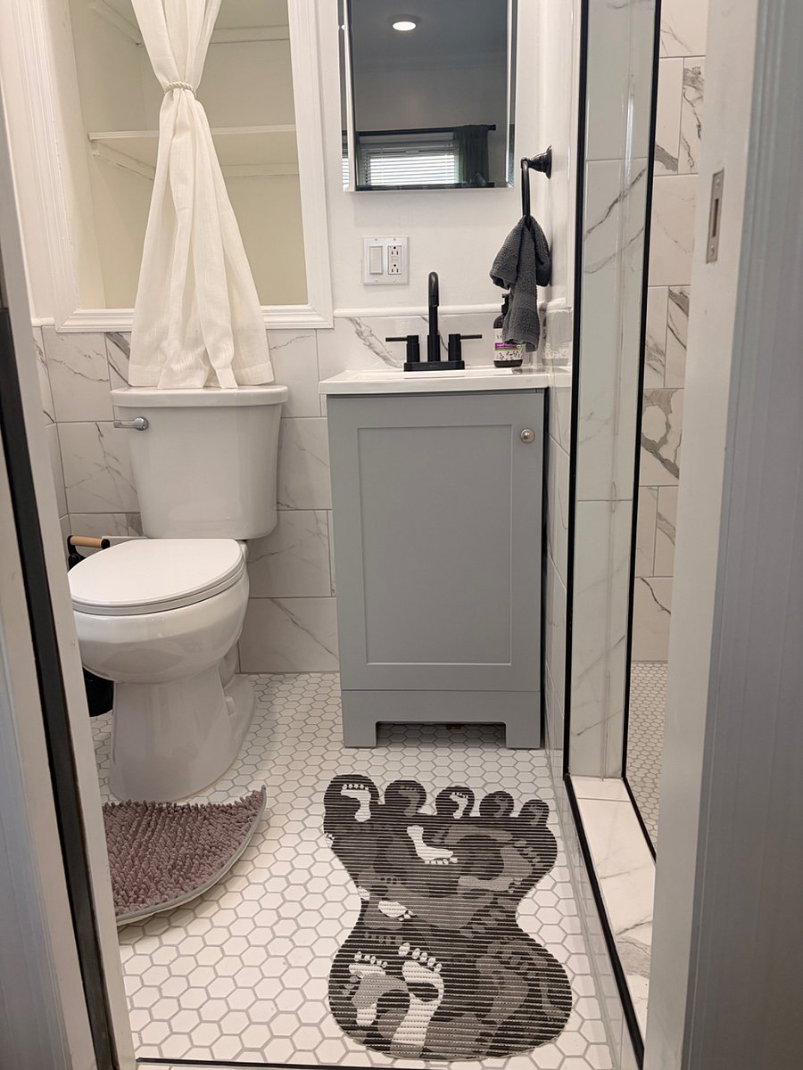 Private bathroom with window