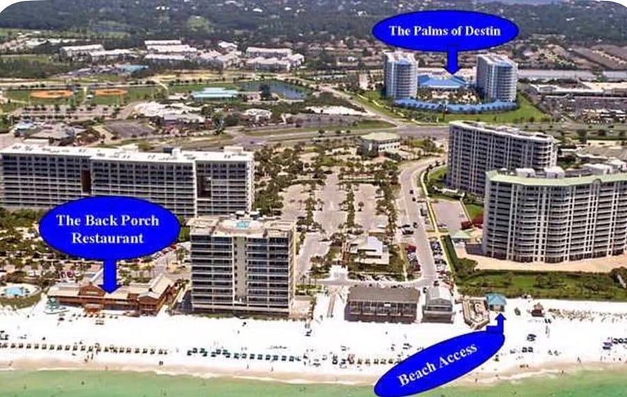 Location from the beach