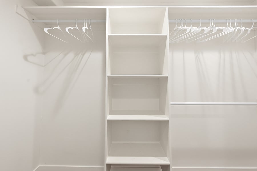Bedroom walk-in closet