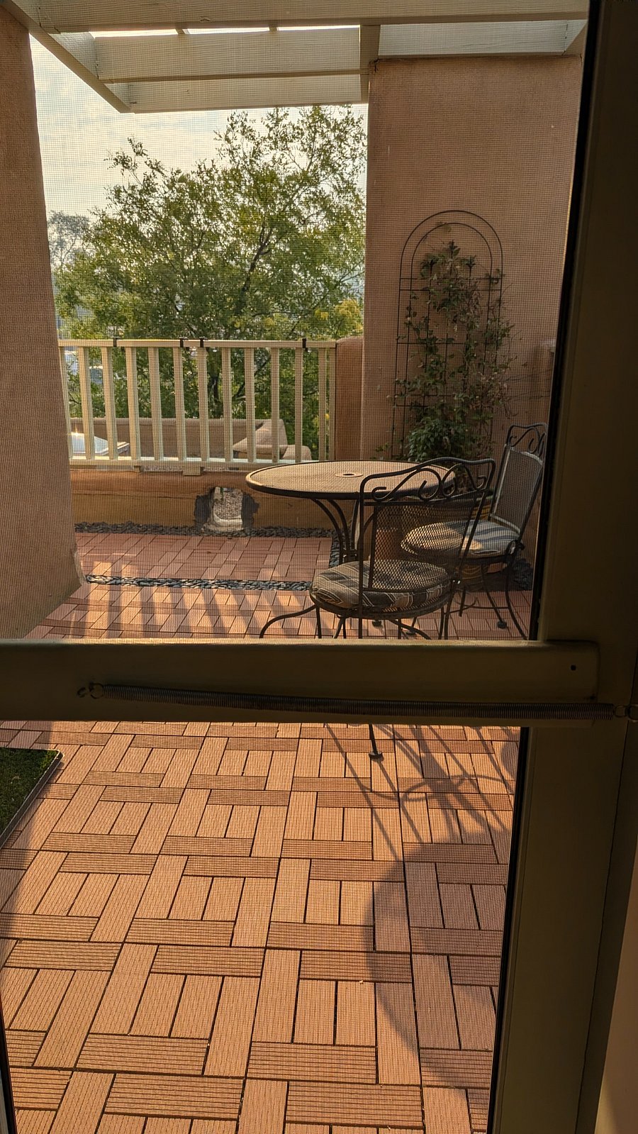 Upstairs patio