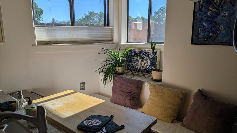 Sitting area in kitchen