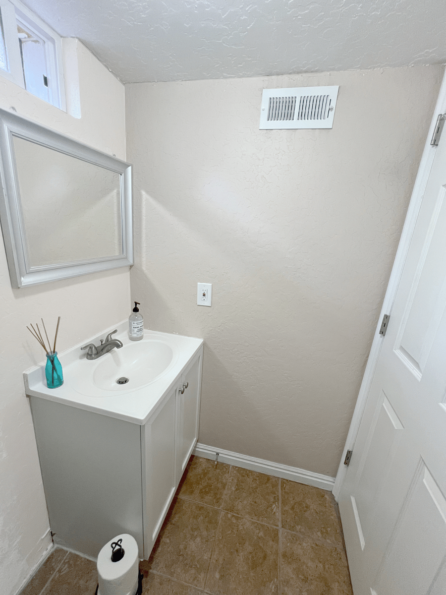Basement bathroom