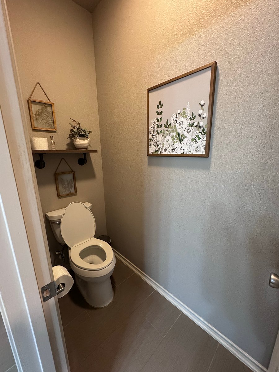 Master bathroom includes: double vanity, large soaker bathtub, shower, toilet, and large walk-in closet