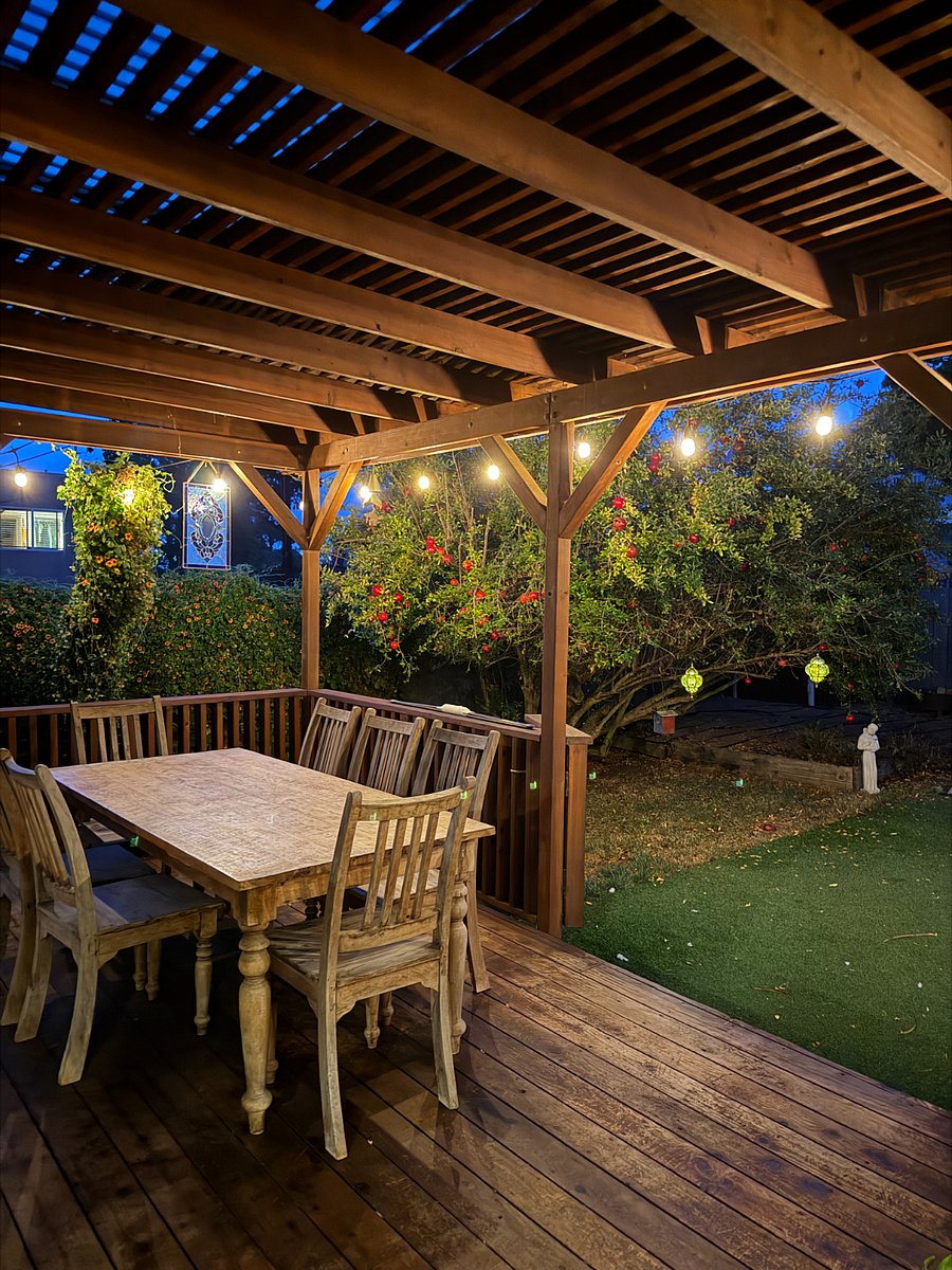 Outdoor dining area