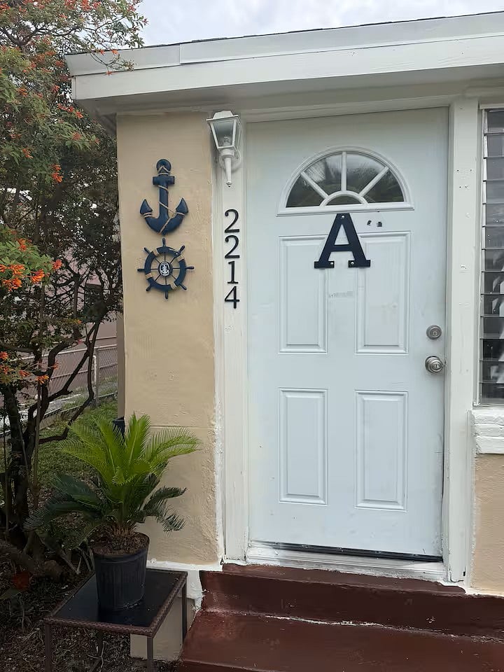 Front Door Clearly visible for your private entry. You will be given code for your keyless personal private entry for your stay.