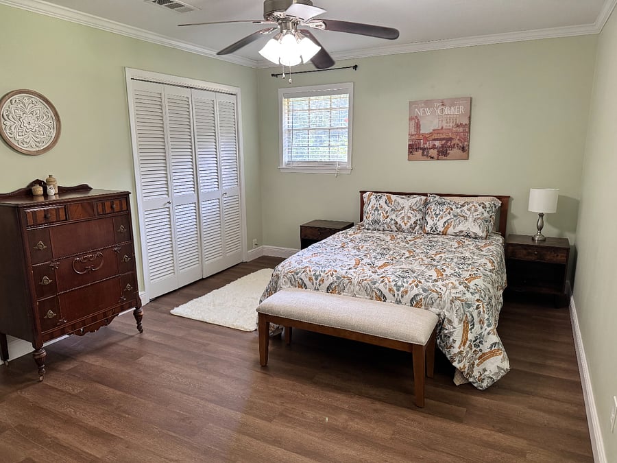 Master Bedroom - will have blackout curtains.