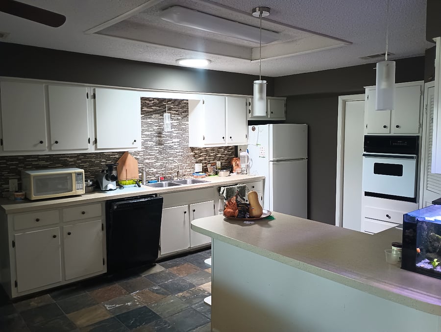 Partial kitchen view