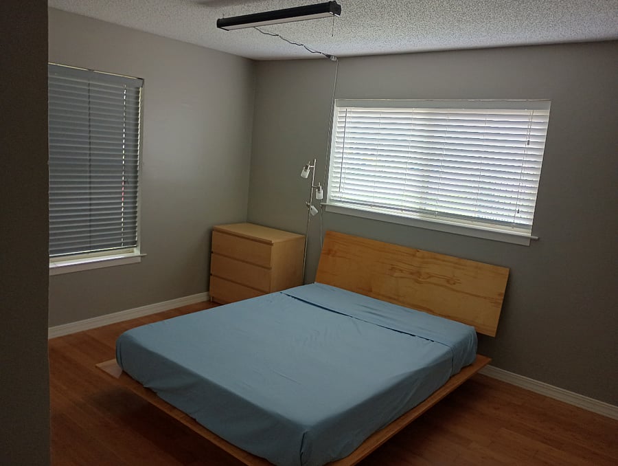 Your bedroom -- Queen bed