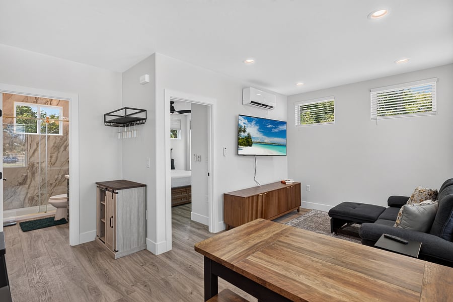 Dry Bar and Family Room