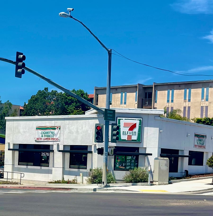 711 two blocks from the home
