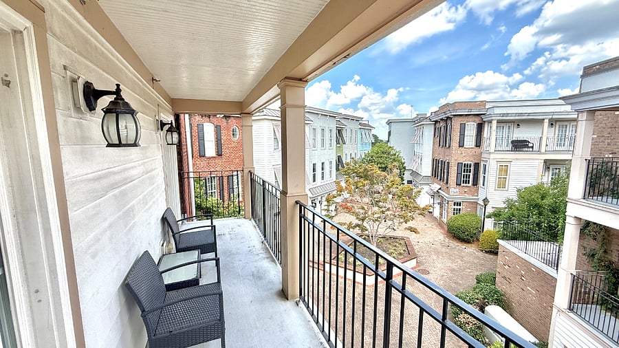 Balcony off bedroom 2 and primary bedroom