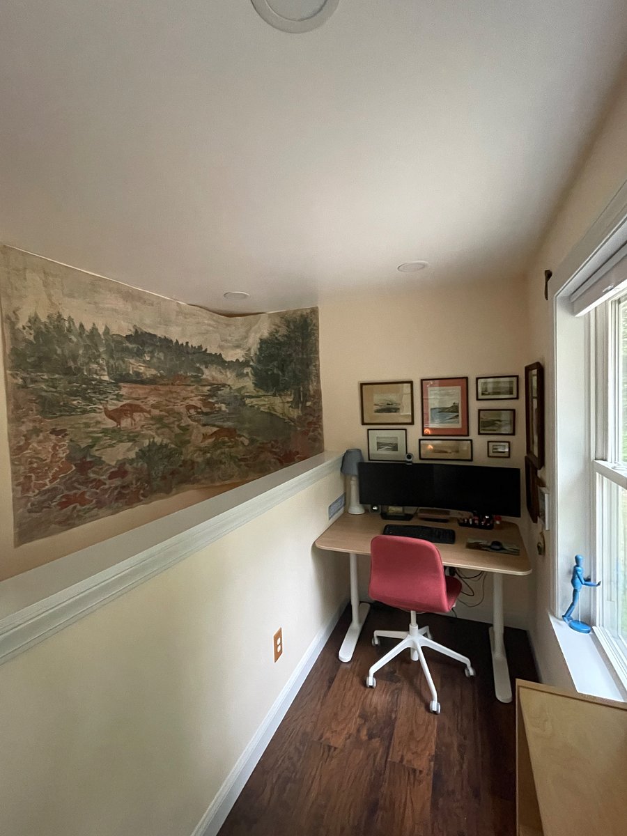Upstairs work area. 