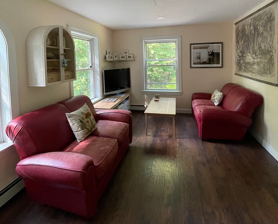 Upstairs living area