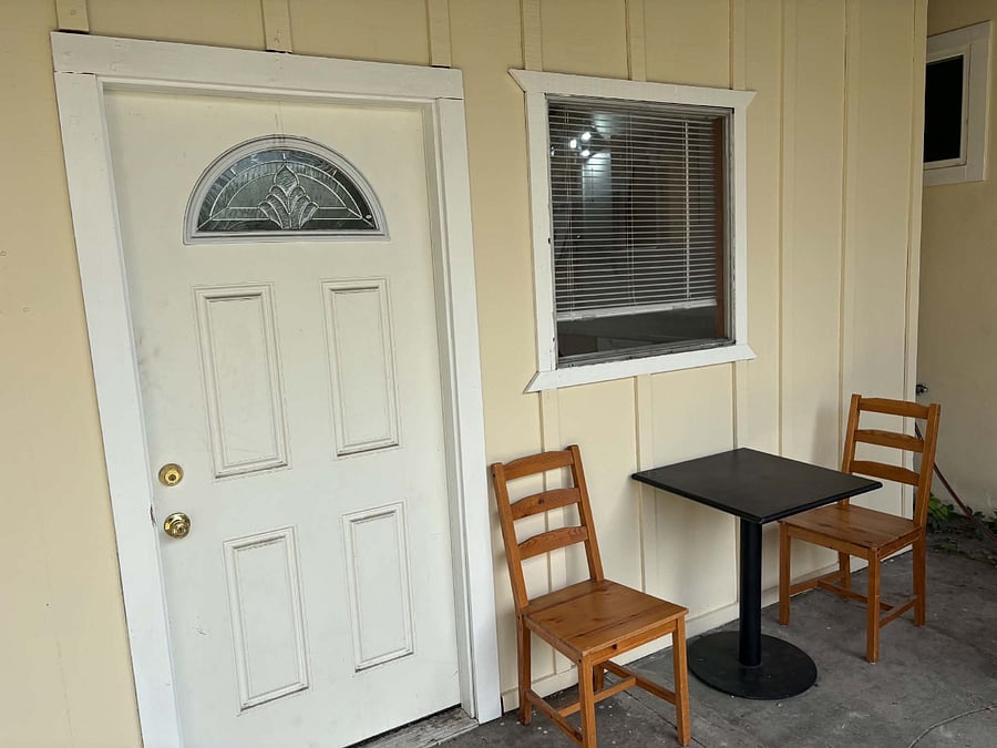 A place to sit outside with the laptop