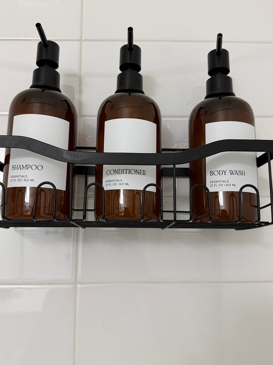 shampoo, conditioner, body wash