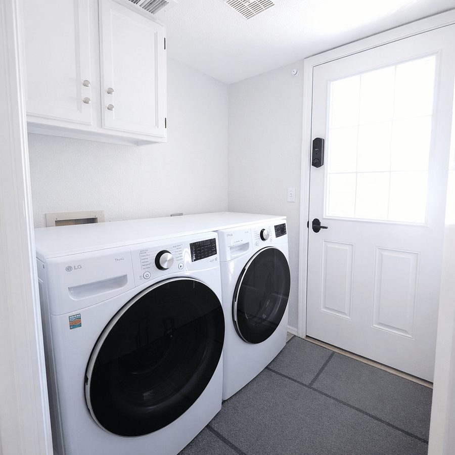 Laundry room.
