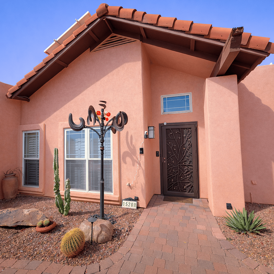 Front of home.