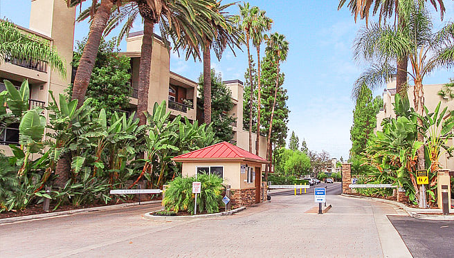 Main entrance to the complex