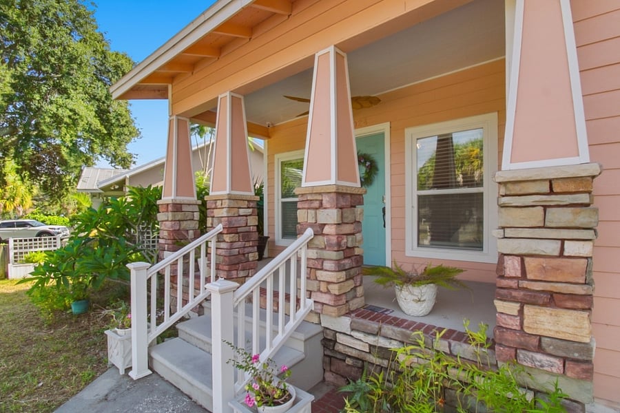 great porch to enjoy your morning coffee and watch the sun come up.