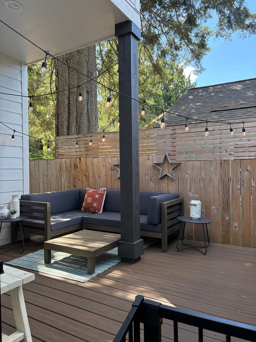 Private, cozy back patio