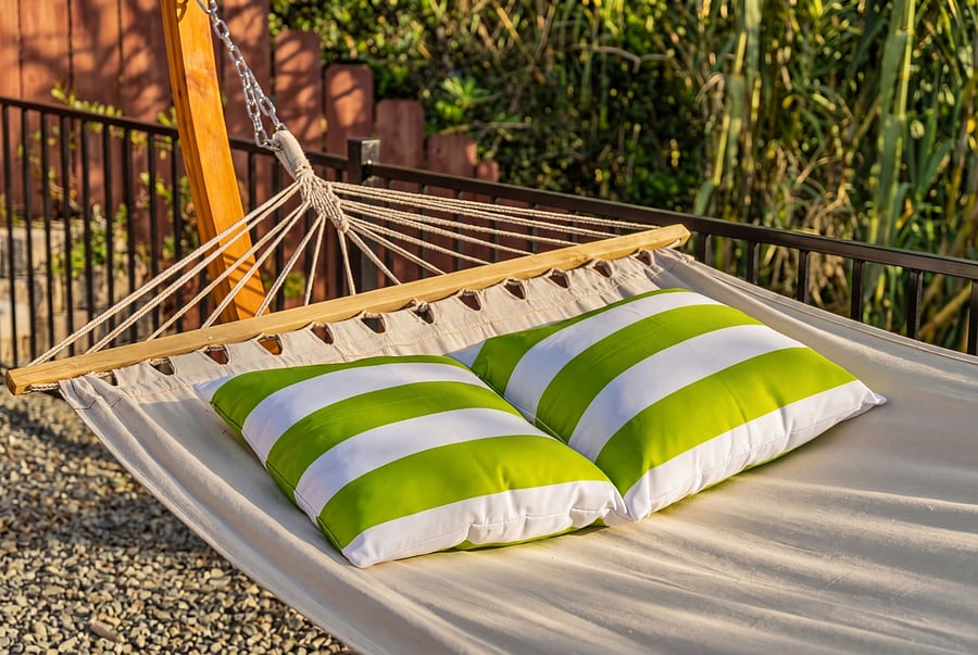 Hammock retreat for quiet outdoor relaxation.