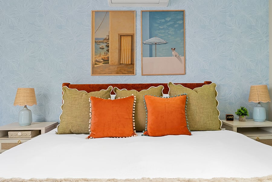 Detached private casita with comfortable king bed.