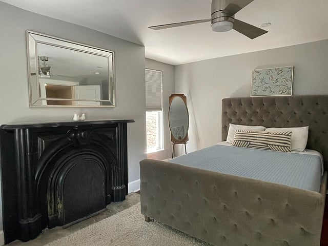BR Blue Fireplace