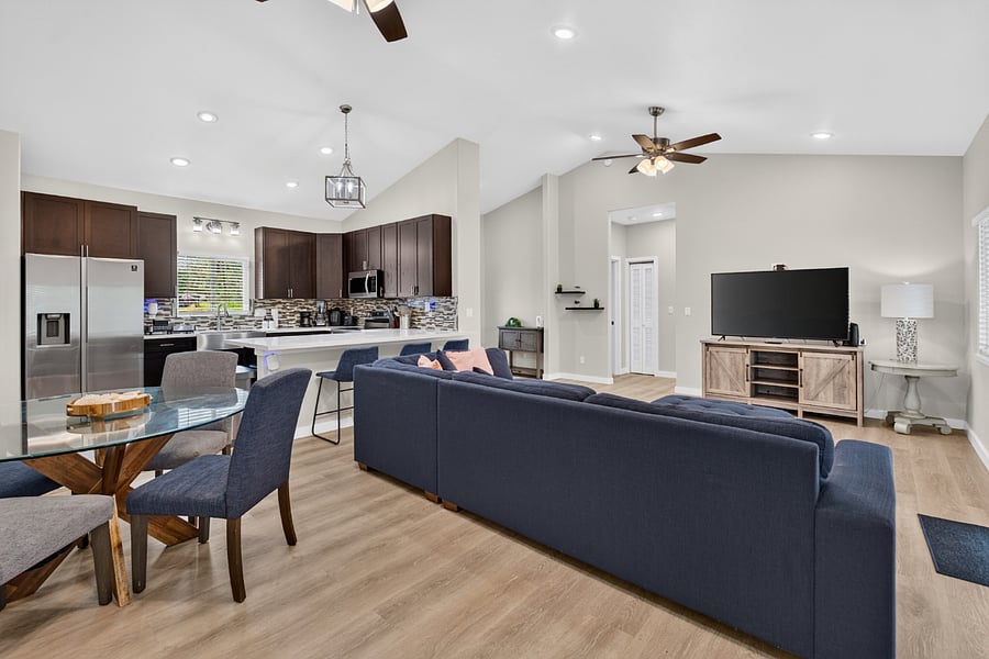 LIVING ROOM/ DINNING AREA / KITCHEN