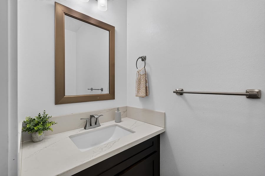 HALF BATHROOM IN GARAGE