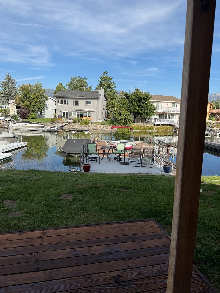 lovely over the water deck.