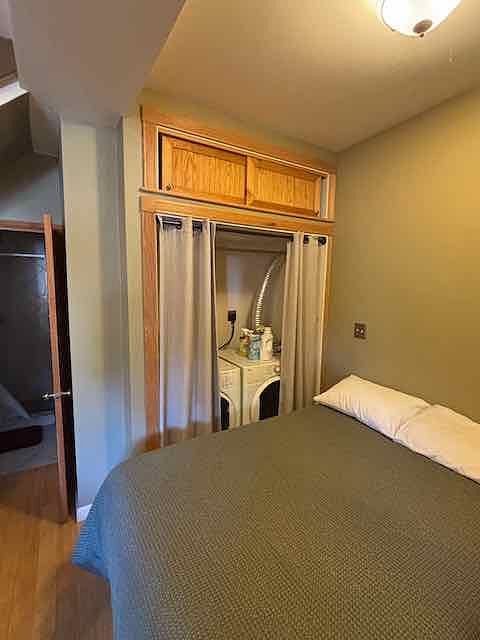 In-unit washer and dryer.