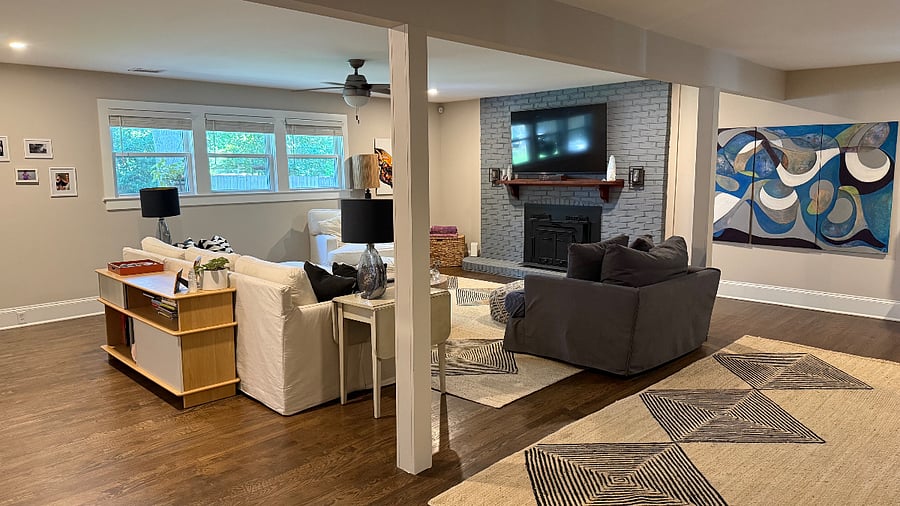 Living room-view from kitchen