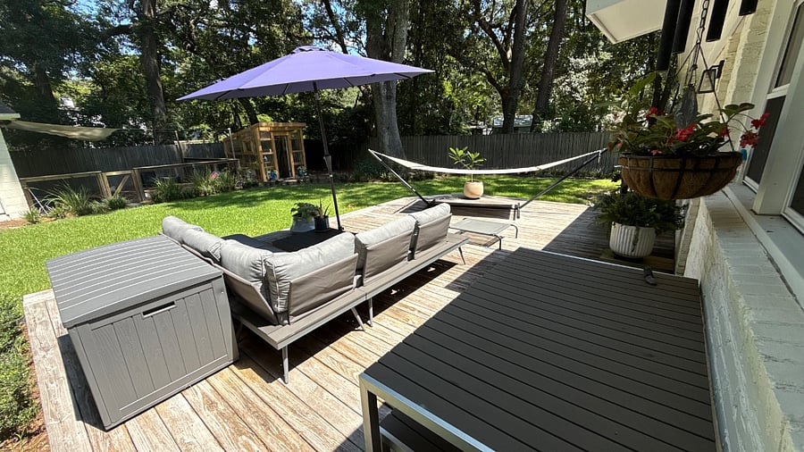 View of back yard.