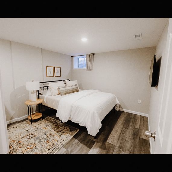 Basement BR 3 with Roku TV