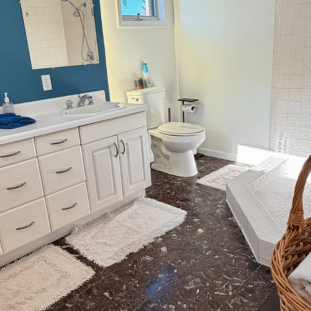Second full bathroom with walk-in shower