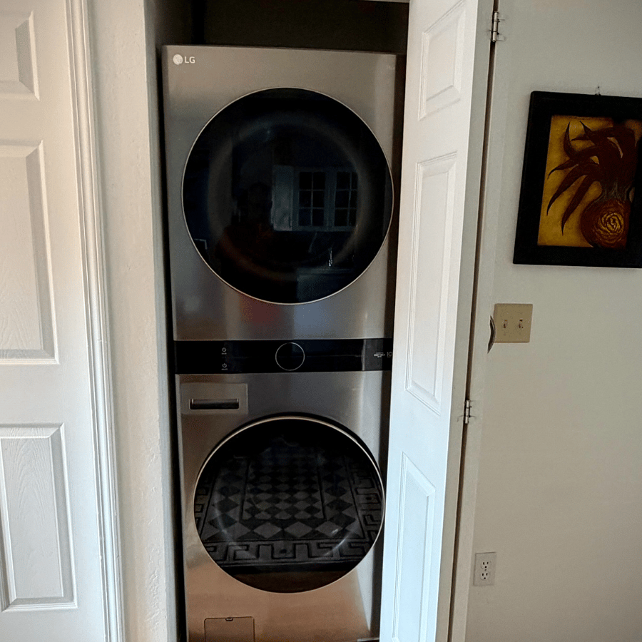 New Samsung washer and dryer for exclusive in-unit use