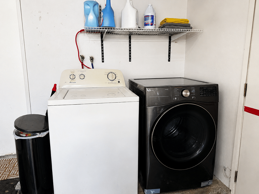 In Garage - Washer and Dryer