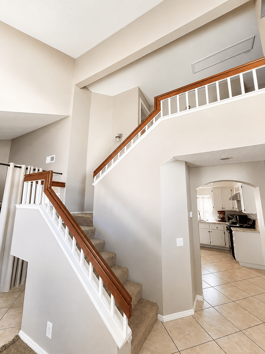 Living Room Stairs to Bedrooms
